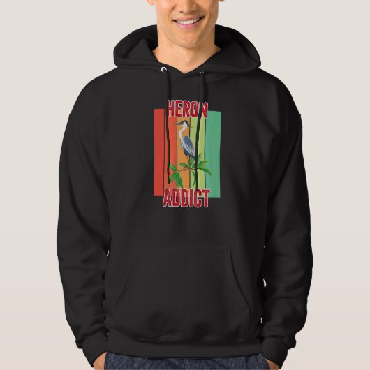 Heron Addict Bird Watching Hoodie (Voorkant)