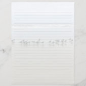 Heron and Shore Birds Lined Flyer Paper (Achterkant)