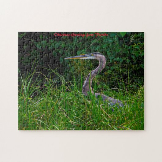 Heron Beach Florida. kerstcadeautjes Legpuzzel (Horizontaal)