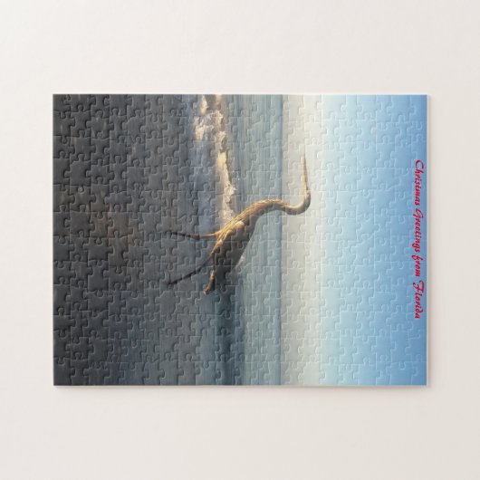 Heron Beach Florida.kerstgroeten Legpuzzel (Horizontaal)