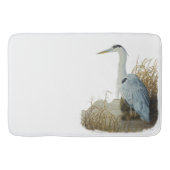 Heron bij Marsh Edge Bath Mat (Voorkant)