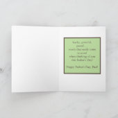 HERON BIJ POND / HAPPY VADERDAG KAART (Binnen)