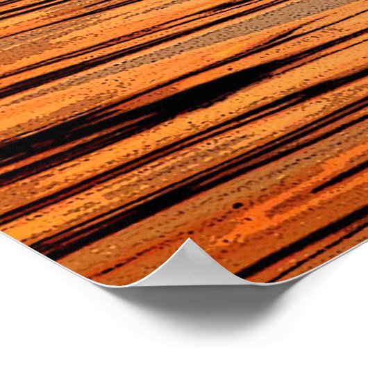 Heron bij Sunset Poster (Hoek)