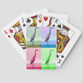 Heron bij Water's Edge speelkaarten (Achterkant)