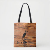 Heron Bird at Sunset Animal Canvas tas (Voorkant)