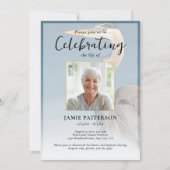 Heron Bird Lover Celebration of Life Photo Funeral Kaart (Voorkant)