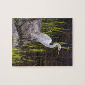 Heron Bird Natuur Rocks Legpuzzel (Horizontaal)