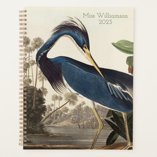 heron Bird Print Planner (Voorkant)
