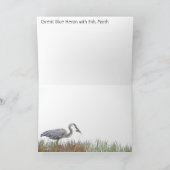 Heron Bird Wildlife Animals Wetlands Kaart (Binnen)