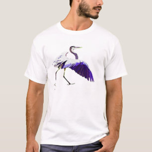 Heron Bird Wildlife Animals Wetlands T-shirt
