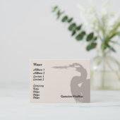 Heron Bird Wildlife Animals Wetlands Visitekaartje (Staand voorkant)