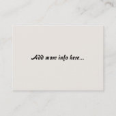 Heron Bird Wildlife Animals Wetlands Visitekaartje (Achterkant)