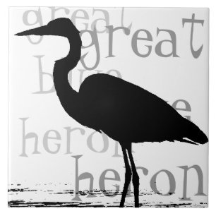 Heron Birds Wilde Levensdieren Tegeltje