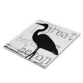 Heron Birds Wilde Levensdieren Tegeltje (Zijkant)