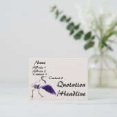 Heron Birds Wilde Levensdieren Visitekaartje (Staand voorkant)