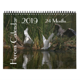 Heron Birds Wildlife Animals, kalender 2019