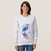 Heron by Moonlight – Women’s Sweatshirt (Voorkant volledig)