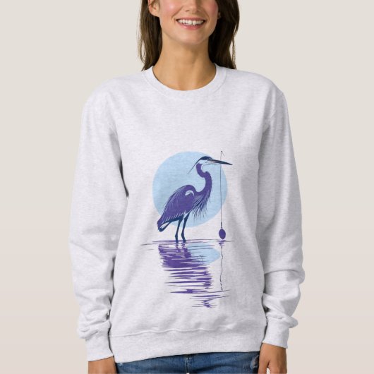 Heron by Moonlight – Women’s Sweatshirt (Voorkant)