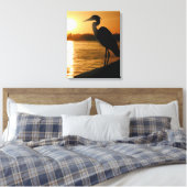 Heron Canvas Afdruk (Insitu (Slaapkamer))