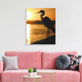 Heron Canvas Afdruk (Insitu (Woonkamer))