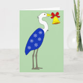 Heron Christmas Card Feestdagen Kaart (Voorkant)