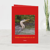Heron Christmas Kaarten (Achterkant)