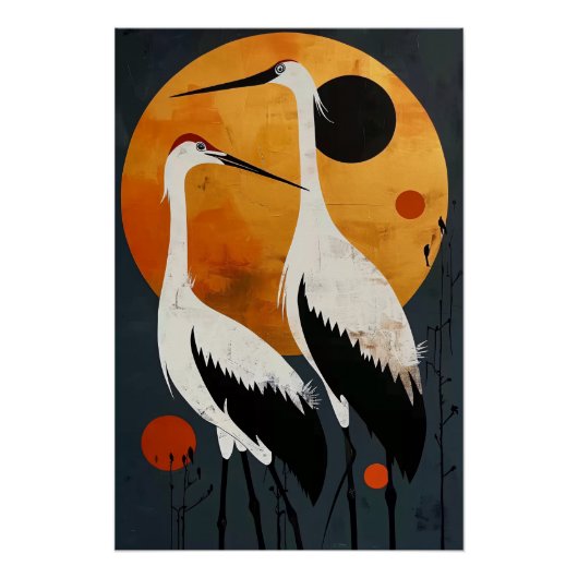 Heron Couple Perfect Poster (Voorkant)