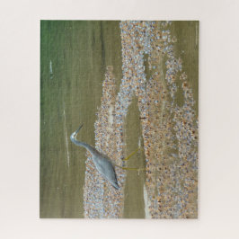Heron en baby krabben lastige legpuzzel