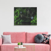 Heron en Lazy River Canvas Print (Insitu (Woonkamer))