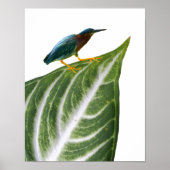 Heron en Leaf Print, Waarde Poster Papier (Matte) (Voorkant)