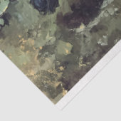 Heron en levendige Koi Fish Tissuepapier (Detail)