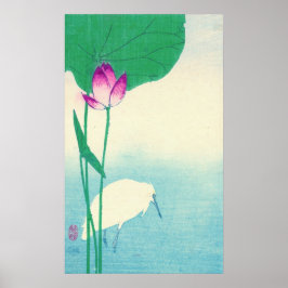 Heron en Lotus 1910 Poster