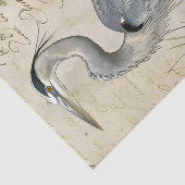 Heron en Zonnebloem Decoupage Tissuepapier (Detail)
