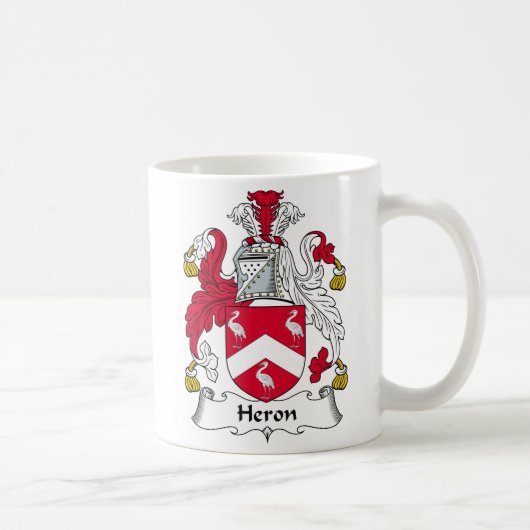 Heron Family Crest Koffiemok (Rechts)
