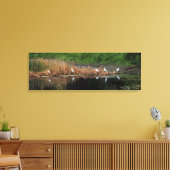 Heron Family - rechterkant Canvas Afdruk (Insitu (Woonkamer))