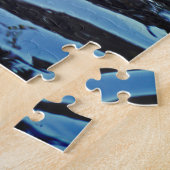 Heron Feeding in Pond at RHS Wisley, Verenigd Koni Legpuzzel (Zijkant)