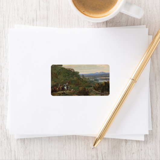 Heron Hawking Onder Stirling Kasteel C1690 Etiket (Insitu)