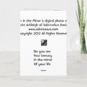 Heron in de spiegel kaart (Achterkant)