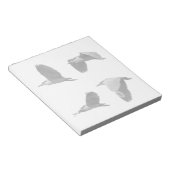 Heron in Flight Notitieblok (Schuin)