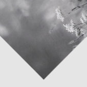 Heron in het moeras zwart-wit decoupage tissuepapier (Detail)