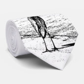 Heron in inkt stropdas (Opgerold)