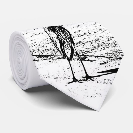 Heron in inkt stropdas (Opgerold)