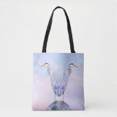 Heron in moderne stijl tote bag (Voorkant)
