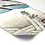 Heron in Snow, kunst van Ohara Koson Poster (Hoek)