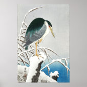 Heron in Snow - Ohara Koson -  kunst Poster (Voorkant)