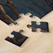 Heron in vijver legpuzzel (Zijkant)
