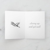 Heron krijgen goed Wenskaart Sjabloon (Binnen)