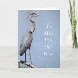 Heron krijgen goed Wenskaart Sjabloon