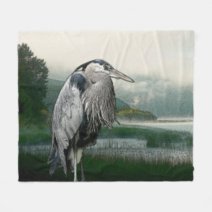 Heron Lake Drawing Fleece Deken