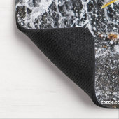 Heron, Maan & Waterval Fotografie Muizenmat Muismat (Hoek)